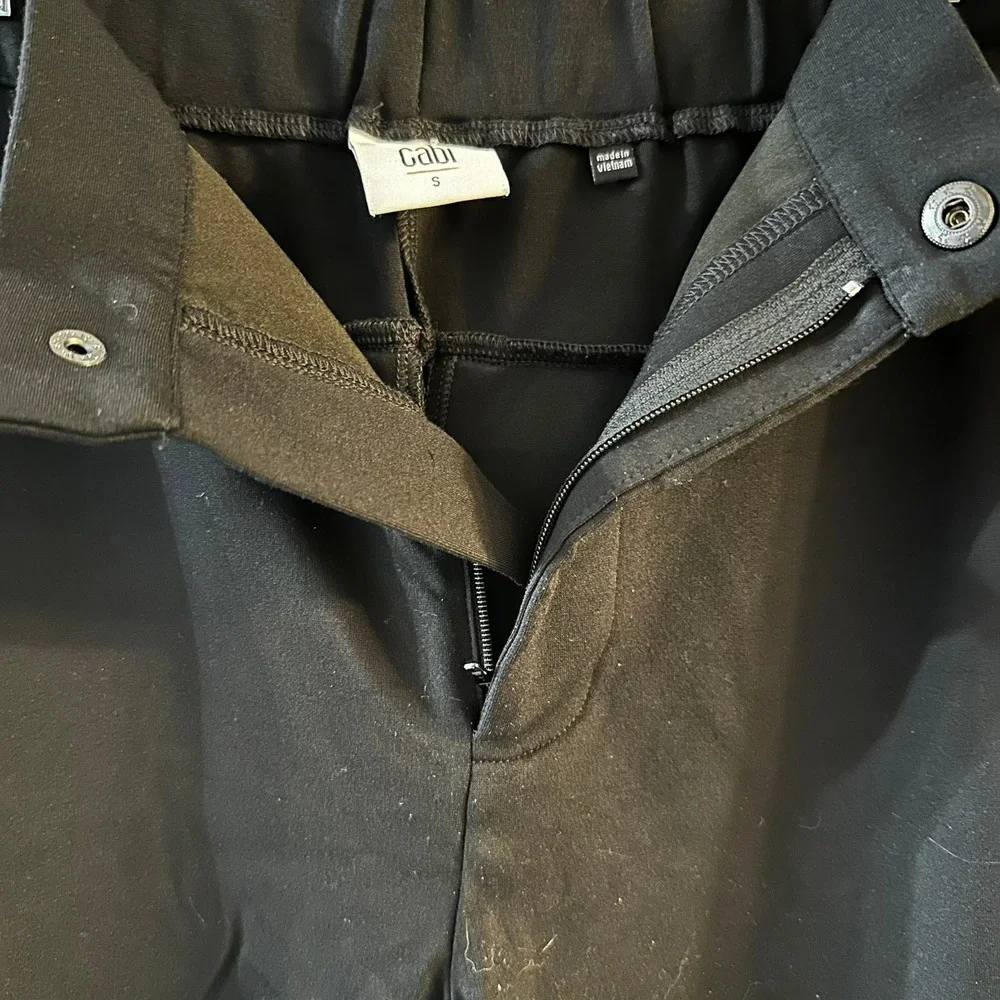 Cabi High-Low‎ Crop Black Ponte Trousers Pants Style 6267 Women's Small